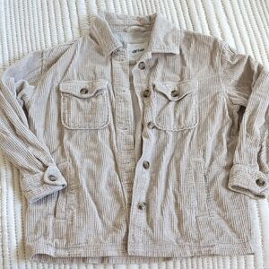 Aerie Oversized Corduroy Shirt Jacket Size XS